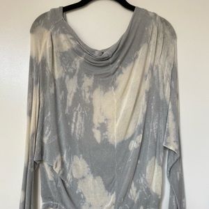 Tie dye long sleeve, off the shoulder top